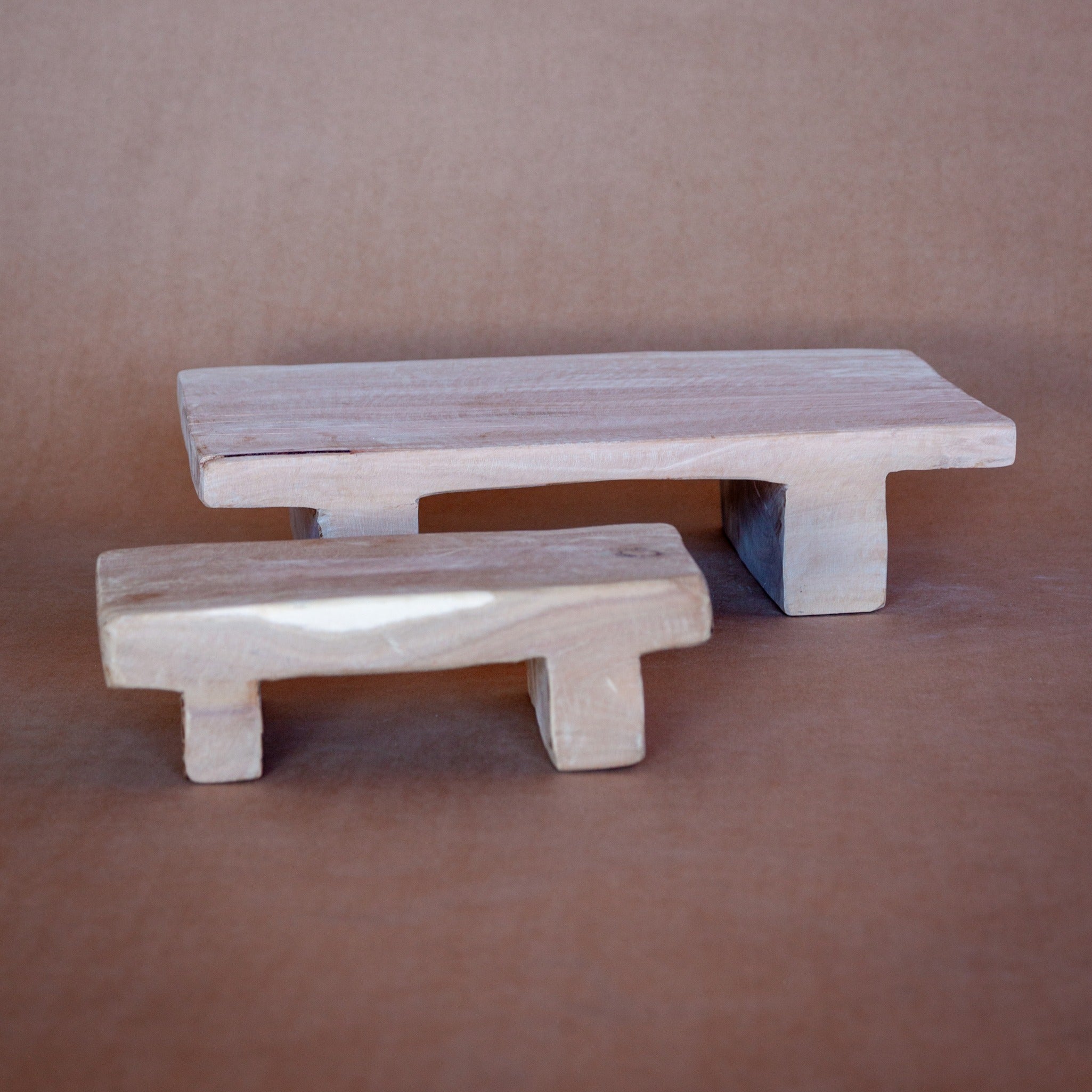 Two solid wooden serving boards